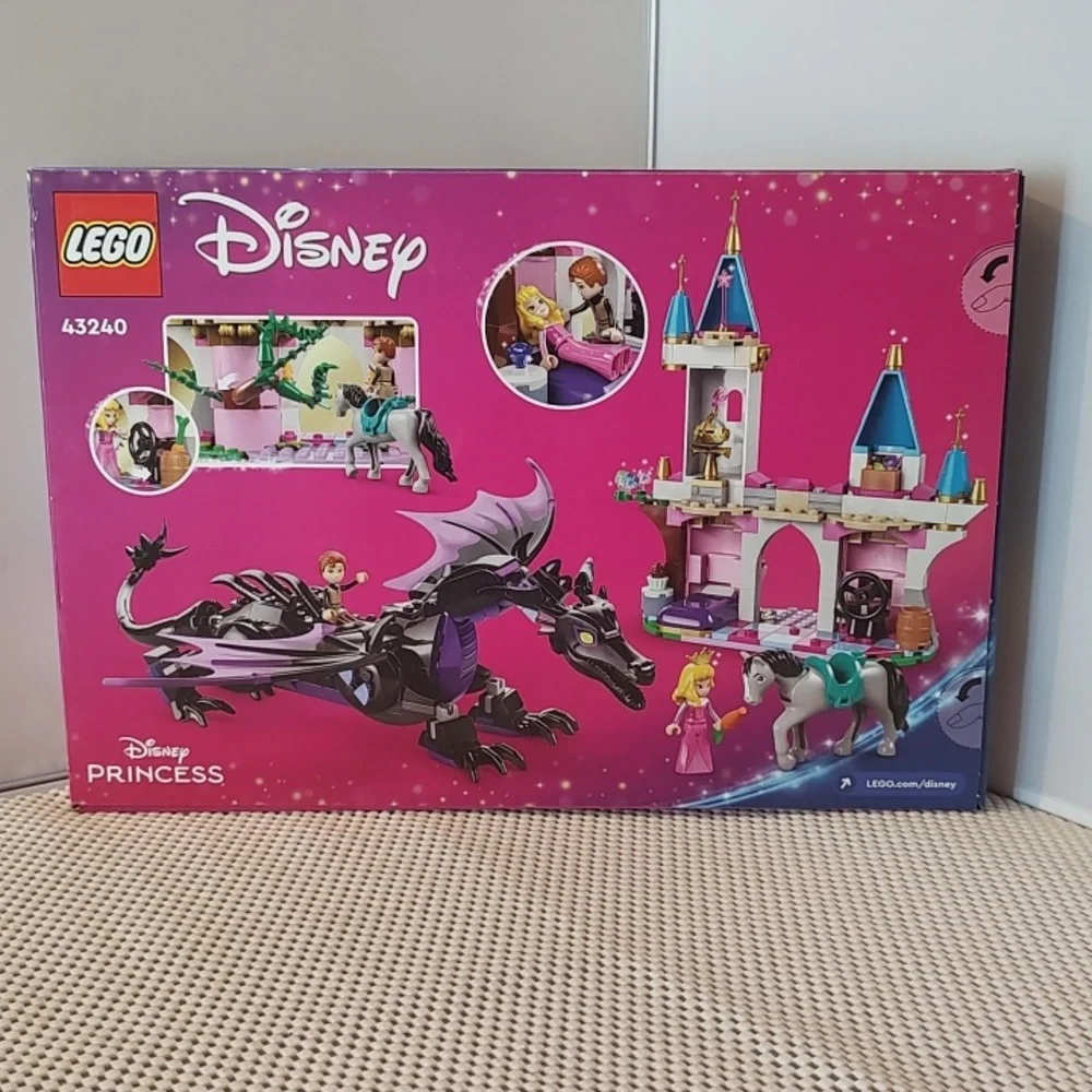 Lego 43240 Maleficent's Dragon Form and Aurora's Castle Disney Building Toy Set